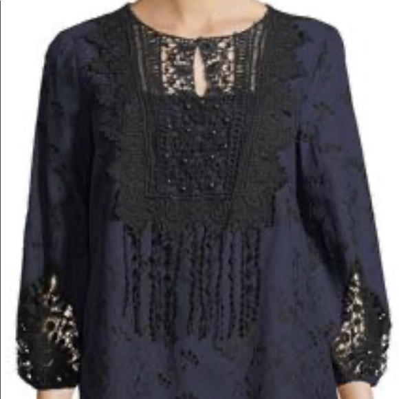 NWT T TAHARI AMANDA EMBROIDERED LACE DRESS 🤩 SZ M - Picture 6 of 11